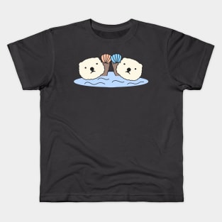 Cute Sea Otter Anime Simple Aesthetic Kawaii Animal - 2 Kids T-Shirt